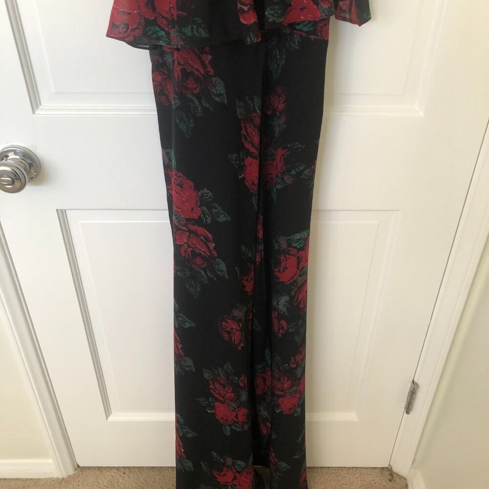 Lovers and Friends Golden Ray Red Roses Boho Floral Maxi Long Prom Dress XS - Picture 4 of 10